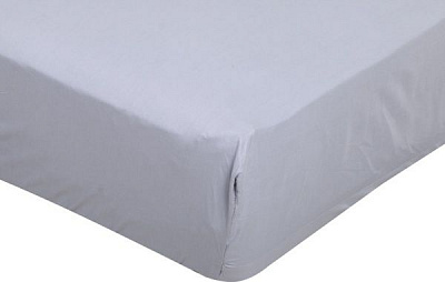Простирадло на резинці Solid 160x200+30 см світло-сірий La Nuit