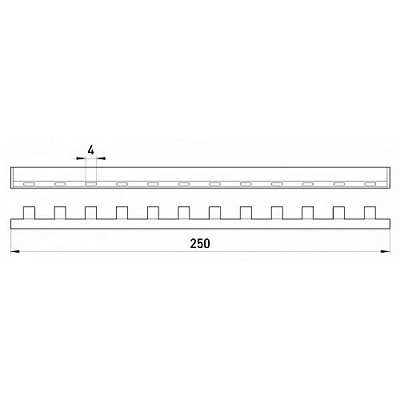Шина соединительная  E.next (е.bc.stand.1.12.63) 1 п 63 А 12 модулей s017007
