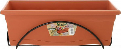 Комплект балконний пластиковий Plastiken Terra Jardinera теракот Р51 прямокутний теракот