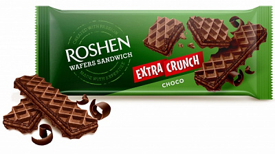 Вафли Roshen Wafers Sandwich Crunch шоколад 142 г 