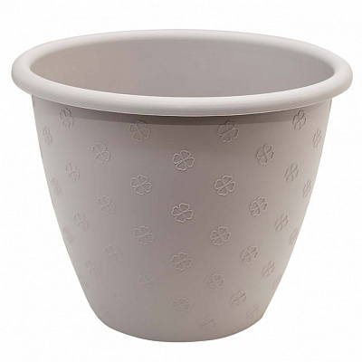 Вазон пластиковый Верона D21х16,5 см круглый какао 3,2 л Алеана