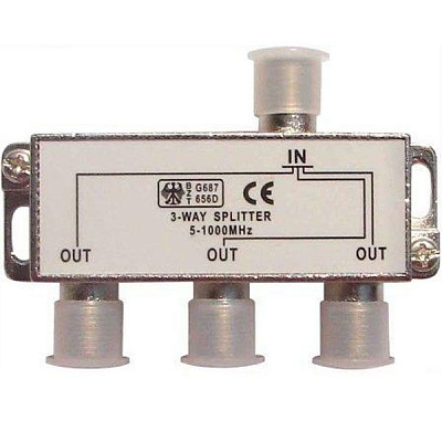 Розгалужувач телевізійний EMT на 3 виходи + 4 F-роз’єми 2-0141