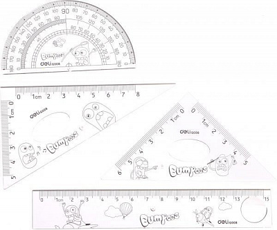 Набор линеек Bumpees 4 предмета Deli