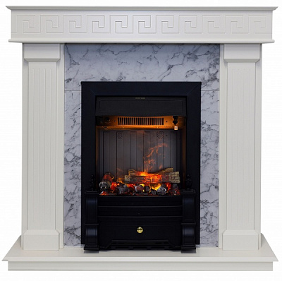 Камінокомплект ASTRA FLAME Артеміда WHITE + Прометей