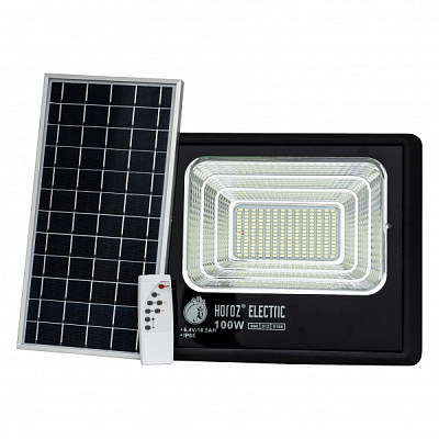 Прожектор на солнечной батарее HOROZ ELECTRIC TIGER-100 100 Вт IP65 черный 068-012-0100-010 