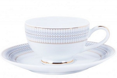 Чашка чайная с блюдцем Sauri 220 мл DPL