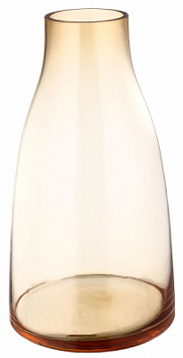 Ваза стеклянная Wrzesniak Glassworks Яншо 34 см янтарная 