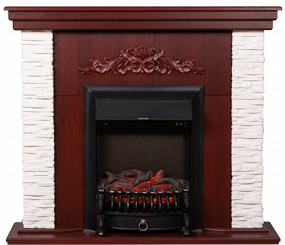 Камінокомплект ASTRA FLAME Леон white+HORTON BLACK