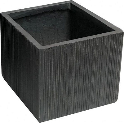 Кашпо Engard Гренна GA58-1 32х32х32 см квадратний 33 л сірий