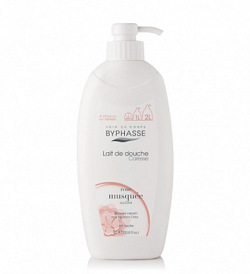 Гель для душа Byphasse Caresse шиповник 1000 мл