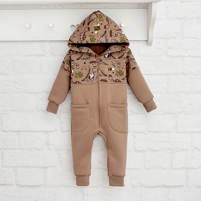 Ромпер для хлопчика Blanka Капучино р.80 коричневий 110352