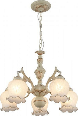Люстра подвесная Altalusse 5x40 Вт E27 слоновая кость/белый LV209-05 Ivory 