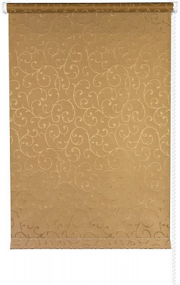 Ролета мини Delfa Жаккард Прима 48x170 см какао 