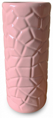 Ваза для цветов Наша Кераміка Колба розовая 25 см