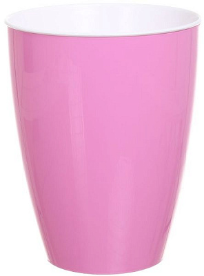 Горшок пластиковый Омела Самоувлажняющийся круглый 2,3л розовый 