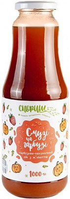 Сок Спориш Тыквенно-клубничный с мякотью и сахаром 1л 