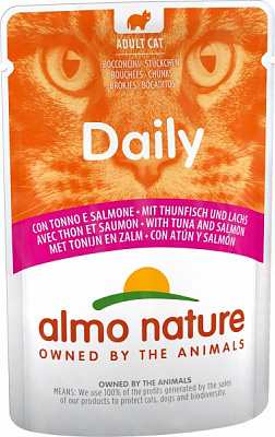 Консерва для кошек Almo Nature Daily Cat тунец и лосось 70 г