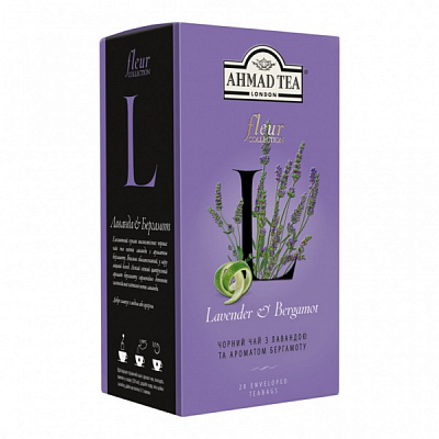 Чай черный AHMAD Лаванда & Бергамот 20 шт. 