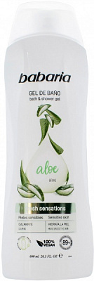 Гель для душа Babaria с алоэ вера 600 мл