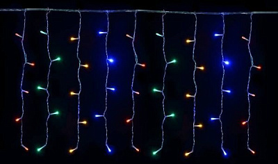Електрогірлянда-штора Феєрія різнокольорова QC3006-1 світлодіодна (LED) 400 ламп 0,5 м