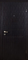 Двері вхідні Abwehr АМ 446 086П (В+Днсер) Kale252 + нічник коричневий 2050х860мм праві
