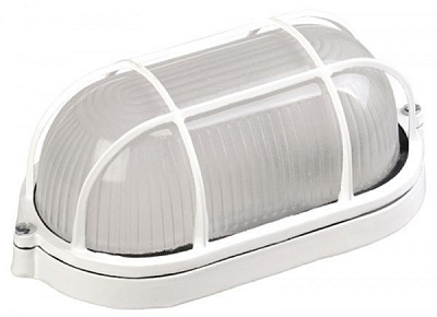 Светильник административный IEK НПП1402 овал/решетка 60 Вт IP54 белый 