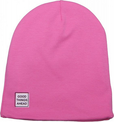 Шапочка детская Роза для девочки р.50-52 розовый 