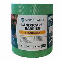Бордюрная лента Vodaland пластиковая H150 зеленый 9 м 8215-GN