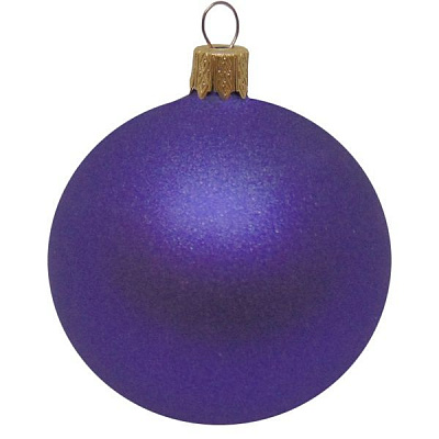 Куля новорічна d80 АХ12 0268 фіолетовий