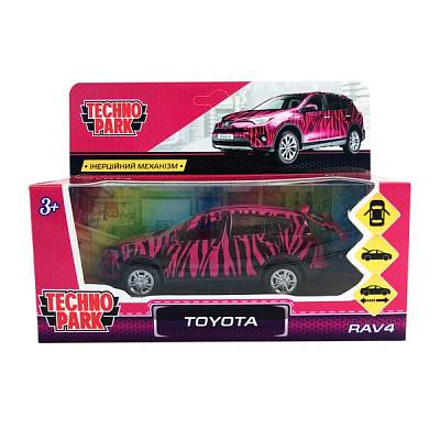 Автомодель Технопарк Glamcar Toyota 1:32 RAV4-12GRL-COW