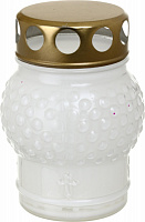 Лампада стеклянная цветная в ассортименте 10х8 см