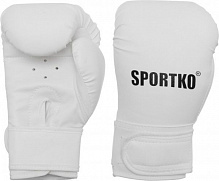 Боксерские перчатки SPORTKO 12oz белый