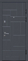 Двері вхідні TM Riccardi Urban 2-A MS графіт матовий / дуб bianco line 2050х860мм праві