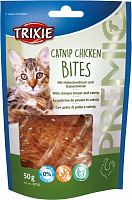 Лакомство Trixie Премио Catnip Chicken Bites куриное филе и кошачья мята 50 г