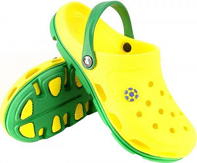 Сабо Jose Amorales р.43 желтый-салатовый