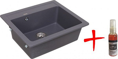 Мийка Water House Galaxy GMP 01.60 grey + засіб по догляду за мийкою 30 мл