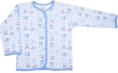 Кофтинка дитяча Baby Veres Hello Bunny р.68 блакитний