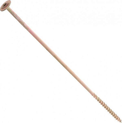 Шуруп конструкційний напівкругла головка ЦЖ 8x320 мм 1 шт. жовтий цинк Expert Fix