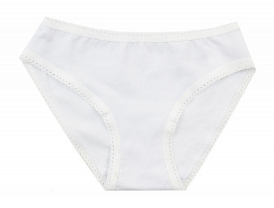 Трусы для девочки Luna Kids с белым кантом р.98-104 белый 
