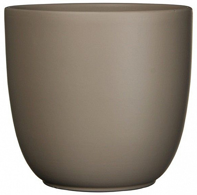 Вазон керамический Edelman Tusca 17 см круглый 2,72 л темно-коричневый (144296) 