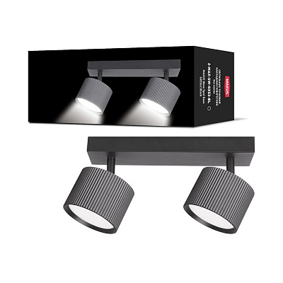 Спот Maxus 2xGX53 черный 2-MAX-SW-GX53-BL