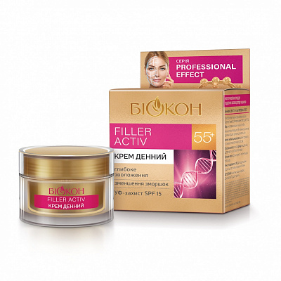 Крем для обличчя денний БІОКОН 55+ Filler Activ Professional Effect 50 мл