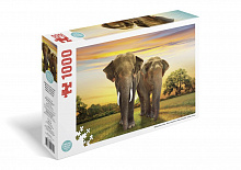 Пазл Африканські слони 1000 елементів TRFL_SAF/2