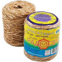 Шпагат джутовий Радосвіт 2 мм 45 м кремово-коричневий