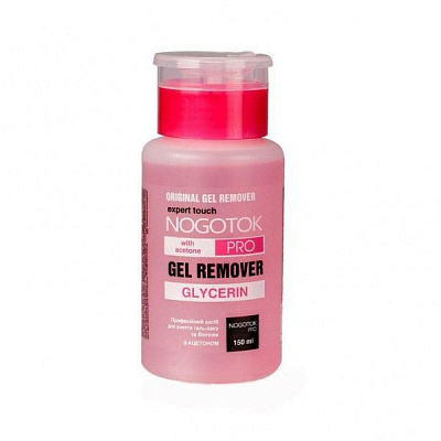 Рідина для зняття лаку Nogotok з помпою 150 мл