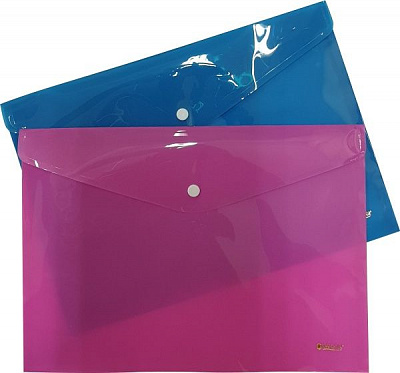 Папка-конверт на кнопці 33x23 см в асортименті Navigator