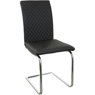 Стілець обідній Nowy Styl Glen II CF Chrome (BOX-2) (СН) Eco-30 хром/чорний