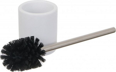 Ершик для унитаза Luna raimond черный с белой колбой