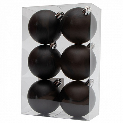 Набор елочных шаров Девилон 251611 d60 мм 6 шт./уп. 