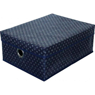 Короб для хранения с кришкой Тарлев 15312 Navy blue синий 160x400x300 мм
